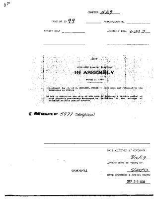 NYS Bill and Veto Jackets: 1999, Chapter 529