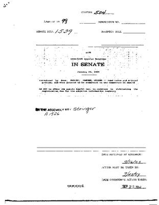 NYS Bill and Veto Jackets:  1999, Chapter 504