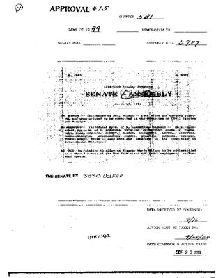 NYS Bill and Veto Jackets: 1999, Chapter 531