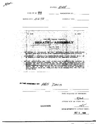 NYS Bill and Veto Jackets: 1999, Chapter 545