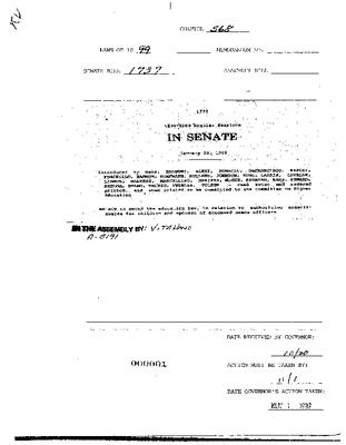 NYS Bill and Veto Jackets: 1999, Chapter 568