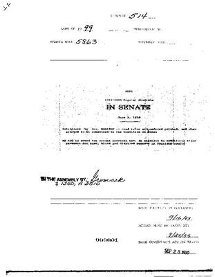 NYS Bill and Veto Jackets: 1999, Chapter 514