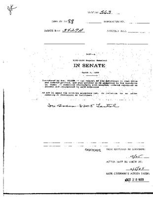NYS Bill and Veto Jackets: 1999, Chapter 563