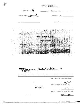 NYS Bill and Veto Jackets: 1999, Chapter 575