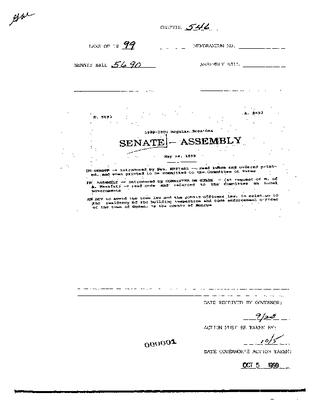 NYS Bill and Veto Jackets: 1999, Chapter 546