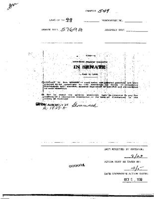 NYS Bill and Veto Jackets: 1999, Chapter 549