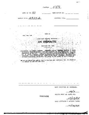 NYS Bill and Veto Jackets: 1999, Chapter 559