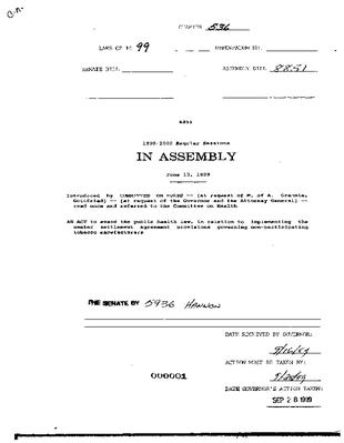 NYS Bill and Veto Jackets: 1999, Chapter 536