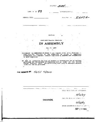 NYS Bill and Veto Jackets: 1999, Chapter 535