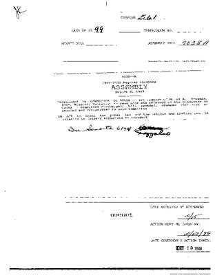 NYS Bill and Veto Jackets: 1999, Chapter 561