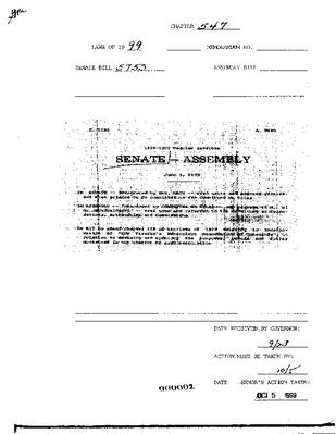 NYS Bill and Veto Jackets: 1999, Chapter 547