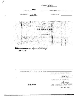 NYS Bill and Veto Jackets:  1999, Chapter 506