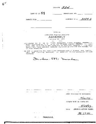 NYS Bill and Veto Jackets: 1999, Chapter 524