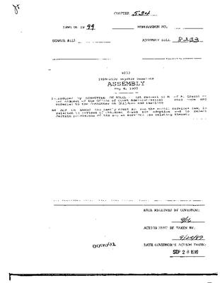 NYS Bill and Veto Jackets: 1999, Chapter 534