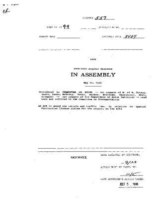 NYS Bill and Veto Jackets: 1999, Chapter 557