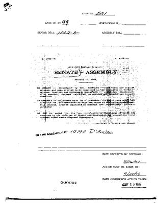 NYS Bill and Veto Jackets:  1999, Chapter 501