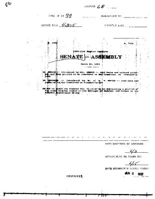 NYS Bill and Veto Jackets: 1999, Chapter 68