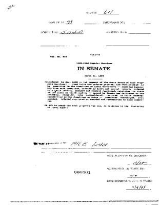 NYS Bill and Veto Jackets: 1999, Chapter 611
