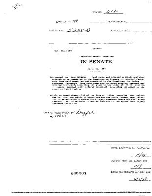 NYS Bill and Veto Jackets: 1999, Chapter 612