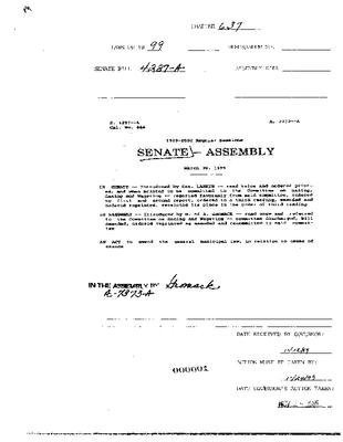 NYS Bill and Veto Jackets: 1999, Chapter 637