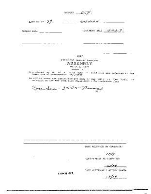 NYS Bill and Veto Jackets: 1999, Chapter 654
