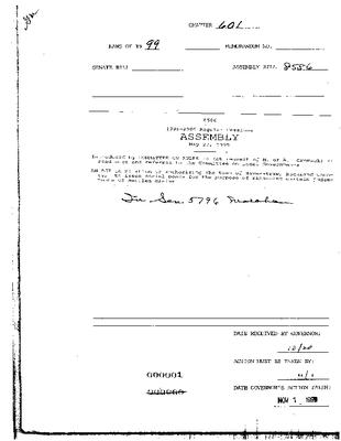 NYS Bill and Veto Jackets: 1999, Chapter 601