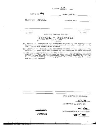 NYS Bill and Veto Jackets: 1999, Chapter 62