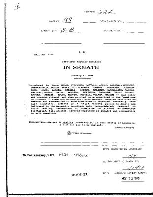 NYS Bill and Veto Jackets: 1999, Chapter 624