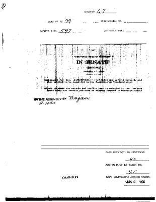 NYS Bill and Veto Jackets: 1999, Chapter 67