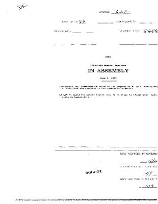 NYS Bill and Veto Jackets: 1999, Chapter 622