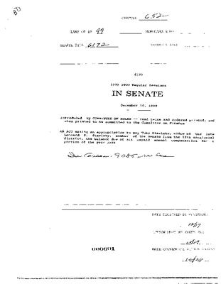 NYS Bill and Veto Jackets: 1999, Chapter 652