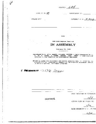 NYS Bill and Veto Jackets: 1999, Chapter 634