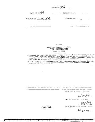 NYS Bill and Veto Jackets: 1999, Chapter 76
