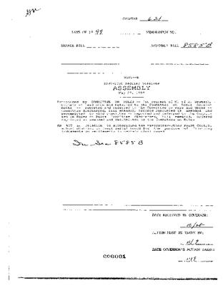NYS Bill and Veto Jackets: 1999, Chapter 621