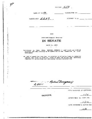 NYS Bill and Veto Jackets: 1999, Chapter 630