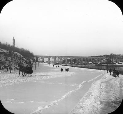 Speedway & High Bridge, in New York City in Winter