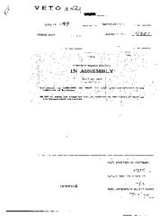 NYS Bill and Veto Jackets: 1999, Veto 42