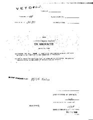 NYS Bill and Veto Jackets: 1999, Veto 62