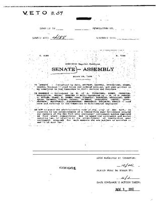 NYS Bill and Veto Jackets: 1999, Chapter 37