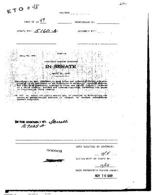 NYS Bill and Veto Jackets: 1999, Veto 48