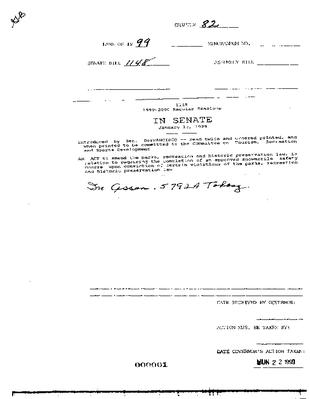NYS Bill and Veto Jackets: 1999, Chapter 82