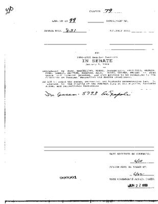 NYS Bill and Veto Jackets: 1999, Chapter 79