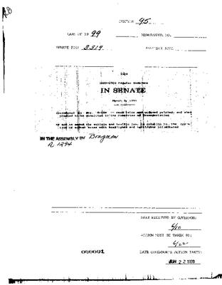 NYS Bill and Veto Jackets: 1999, Chapter 95