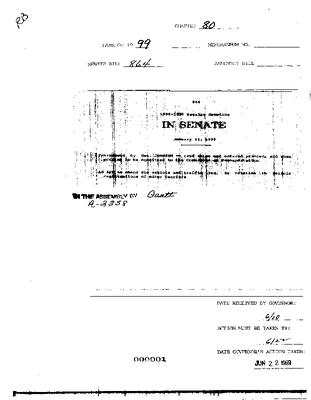 NYS Bill and Veto Jackets: 1999, Chapter 80