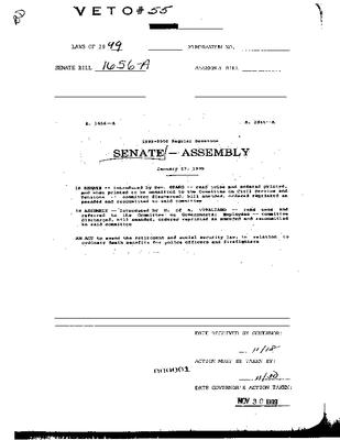 NYS Bill and Veto Jackets: 1999, Veto 55