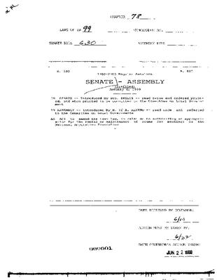 NYS Bill and Veto Jackets: 1999, Chapter 78
