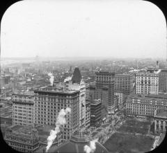 New York City. Panorama North from Park Row Building.