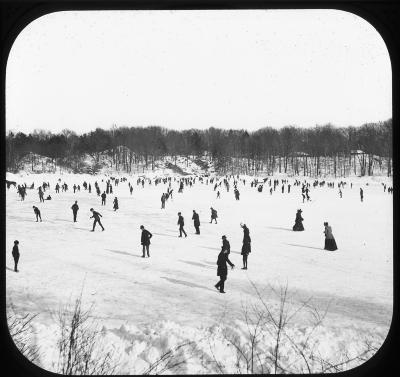 New York City, Central Park, Skating on the Lake