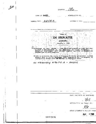 NYS Bill and Veto Jackets: 2000, Chapter 186