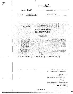 NYS Bill and Veto Jackets: 2000, Chapter 111